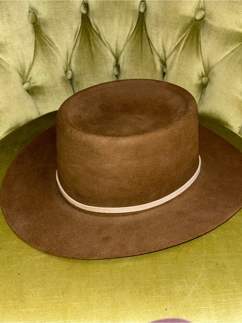 Stetson  XXX Cowboy Hat Size 7.5 USA Made Brown Leather